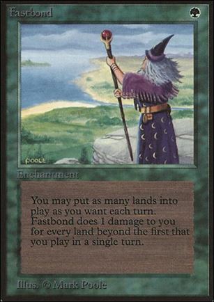 Magic the Gathering: Limited Edition Beta (Base Set) card 193 Fastbond