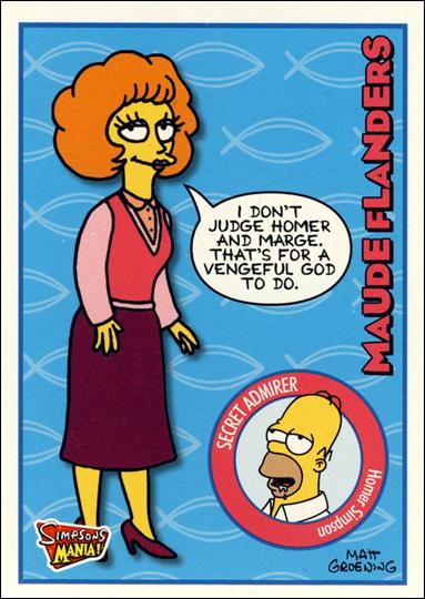 Simpsons Mania! (Base Set) card 14 Maude Flanders
