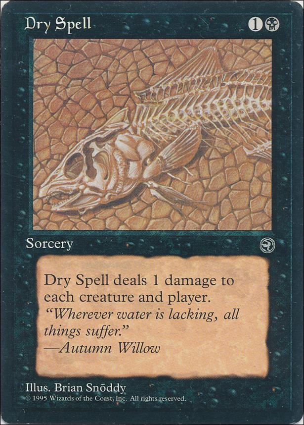 Magic the Gathering: Homelands (Base Set) card 46 Dry Spell