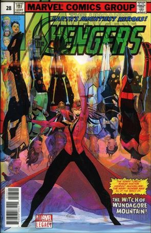 Uncanny Avengers (2015/12) issue 28-B Jon Malin Lenticular Homage Cover
