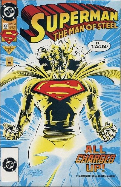 Superman: The Man of Steel issue 28-B DC Bullet UPC (2nd Printing)