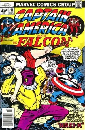 Captain America (1968) issue 211-B 35 Cent Price Cover 