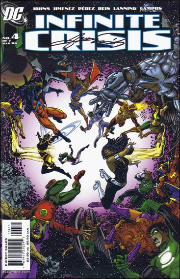 Infinite Crisis issue 4-E DF George Perez Cover (Signed George Perez) 1/131