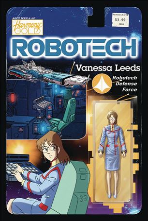 Robotech (2017) issue 18-B Blair Shedd Action Figure Cover