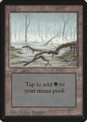 Magic the Gathering: Limited Edition Beta (Base Set) card 290 Swamp