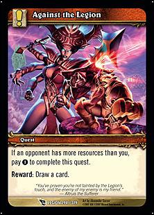 World of Warcraft: March of the Legion (Base Set) card 294 Against the Legion