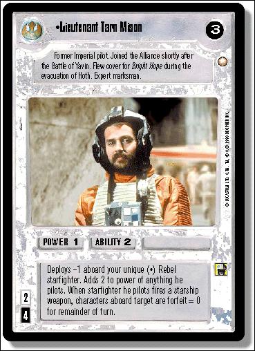 Star Wars: Special Edition Limited (Base Set) card 206 Lieutenant Tarn Mison