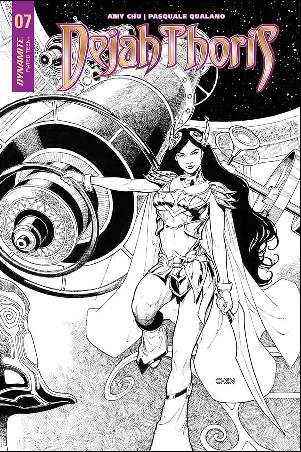 Dejah Thoris (2018) issue 7-F Sean Chen 1:30 Black & White Cover