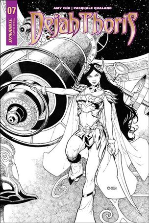 Dejah Thoris (2018) issue 7-F Sean Chen 1:30 Black & White Cover