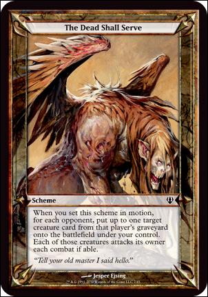 Magic the Gathering: Archenemy (Scheme Subset) card 7 The Dead Shall Serve