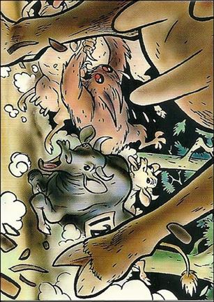 Bone: Series 1 (Base Set) card 85 In the Straight-A-Way