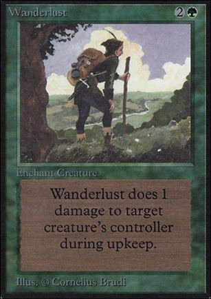 Magic the Gathering: Limited Edition Alpha (Base Set) card 226 Wanderlust