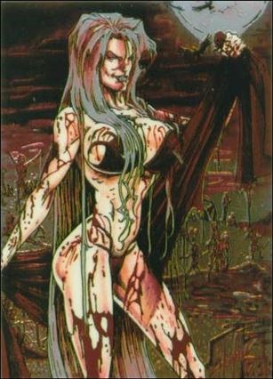 Lady Death All Chromium (Base Set) card 34 Blood Beach