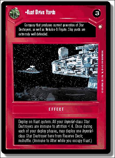 Star Wars: Special Edition Limited (Base Set) card 66 Kuat Drive Yards
