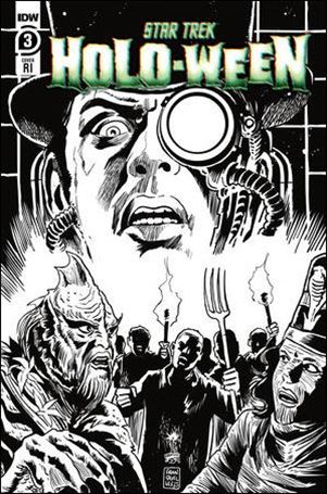 Star Trek: Holo-ween issue 3-C Francesco Francavilla 1:10 B&W Cover