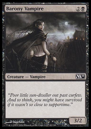 Magic the Gathering: 2011 Core Set (Base Set) card 82 Barony Vampire