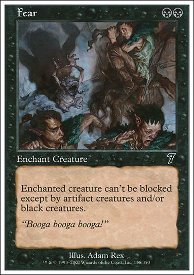 Magic the Gathering: 7th Edition (Base Set) card 135 Fear