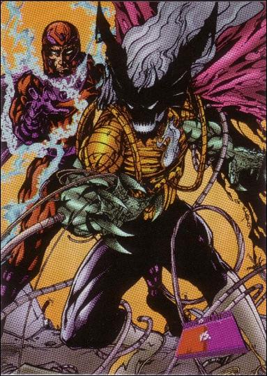 Marvel vs WildStorm (Base Set) card 64 Magneto vs. Helspont