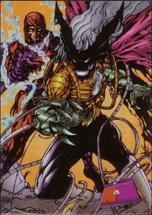 Marvel vs WildStorm (Base Set) card 64 Magneto vs. Helspont