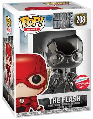 POP! Heroes figure 208-D The Flash (Black Chrome) Fugitive Toys Exclusive