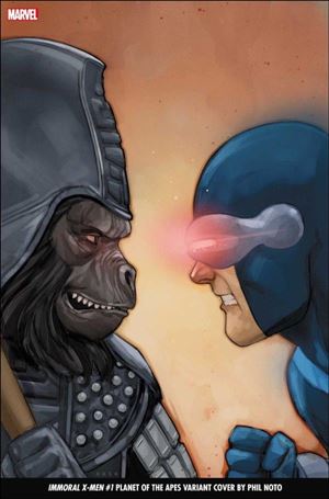 Immoral X-Men issue 1-D Phil Noto Planet of the Apes Cover