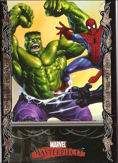2007 Marvel Masterpieces (Parallel Gold Border Base Set) card 1 Title Card