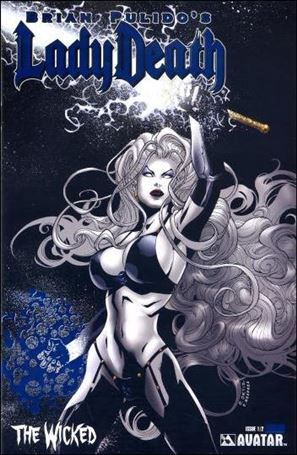 Brian Pulido's Lady Death: The Wicked issue 1/2-O Royal Blue Foil Cover