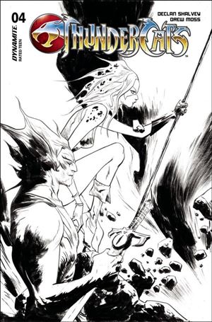 Thundercats (2024) issue 4-P Jae Lee 1:20 Black and White Cover