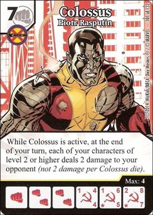 Marvel Dice Masters Avengers vs. X-Men  card 101 Colossus: Piotr Rasputin