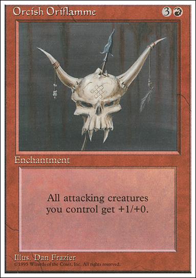 Magic the Gathering: 4th Edition (Base Set) card 215 Orcish Oriflamme