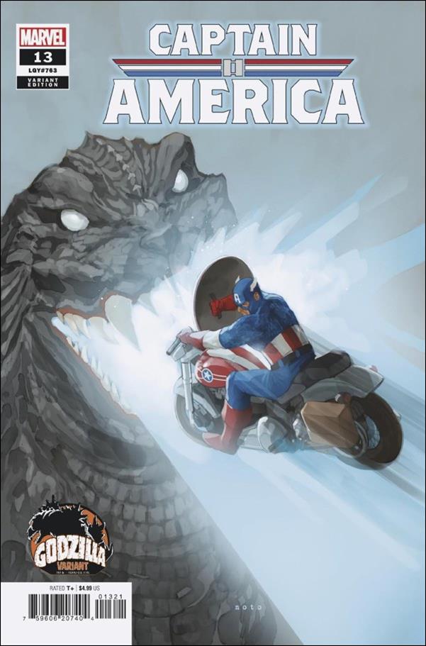 Captain America (2023) issue 13-C Phil Noto Godzilla Cover