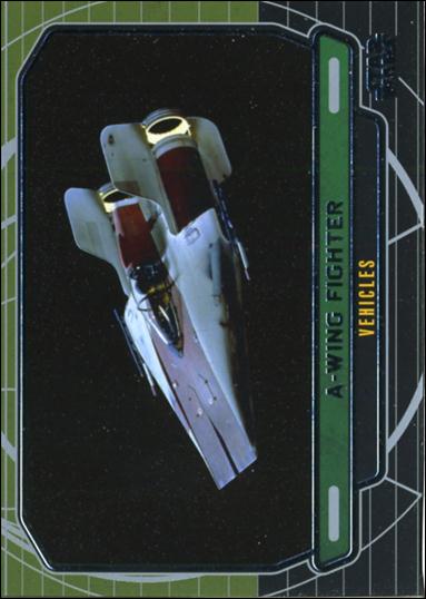 Star Wars Galactic Files (Base Set) card 290 A-Wing Fighter Vehicles