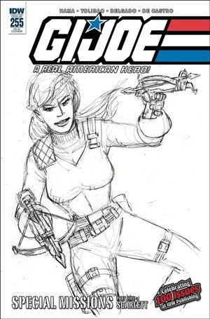 G.I. Joe: A Real American Hero issue 255-C Larry Hama 1:10 Sketch Cover
