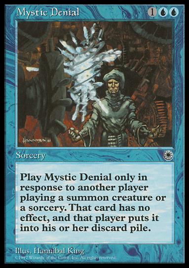 Magic the Gathering: Portal (Base Set) card 61 Mystic Denial