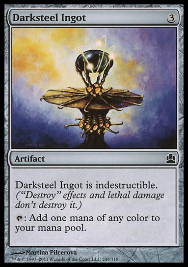 Magic the Gathering: Commander (Base Set) card 245 Darksteel Ingot