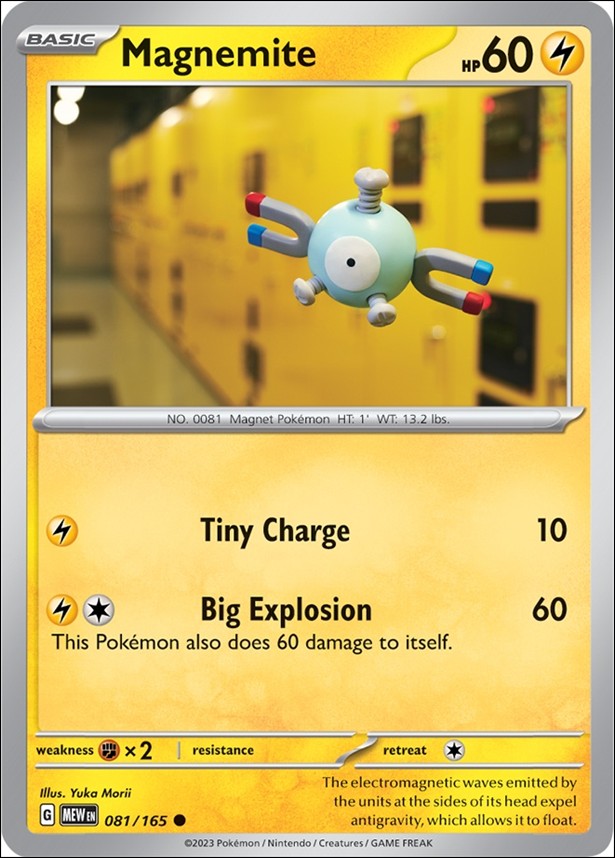 Pokemon: Scarlet & Violet - 151 (Base Set) card 081/165 Magnemite
