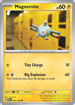 Pokemon: Scarlet & Violet - 151 (Base Set) card 081/165 Magnemite