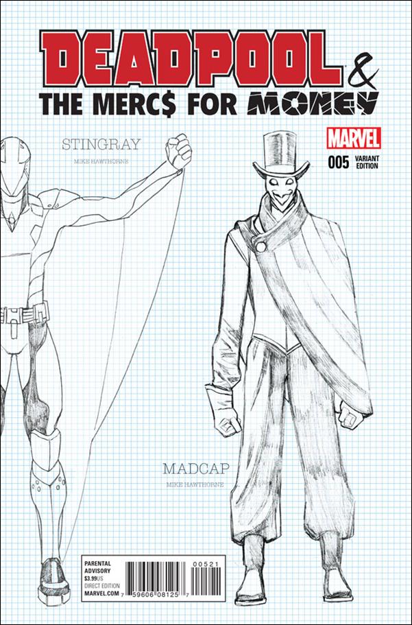 Deadpool & the Mercs for Money (2016/04) issue 5-C Mike Hawthorne 1:20 Design Cover