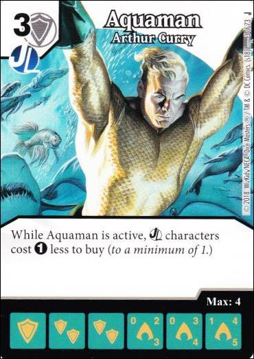 DC Comics Dice Masters Justice League  card 35-B Aquaman: Arthur Curry (Alternate Art)