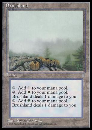 Magic the Gathering: Ice Age (Base Set) card 352 Brushland