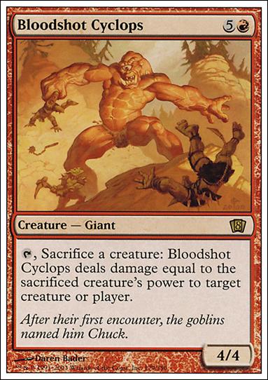 Magic the Gathering: 8th Edition (Base Set) card 179 Bloodshot Cyclops