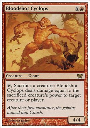 Magic the Gathering: 8th Edition (Base Set) card 179 Bloodshot Cyclops