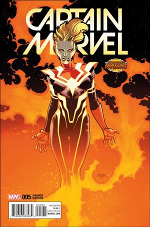 Captain Marvel (2016) issue 5-B Mahmud Asrar Horsemen of Apocalypse Cover