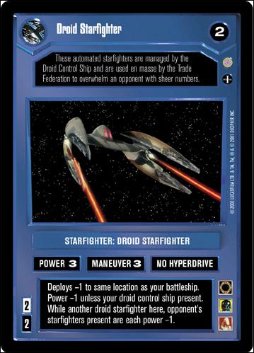 Star Wars: Coruscant Limited (Base Set) card 87 Droid Starfighter