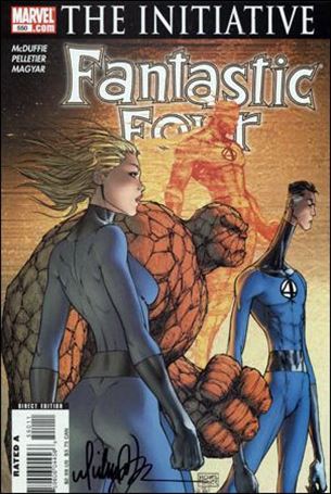 Fantastic Four (1961) issue 550-B DF (Signed by Michael Turner)  1/25
