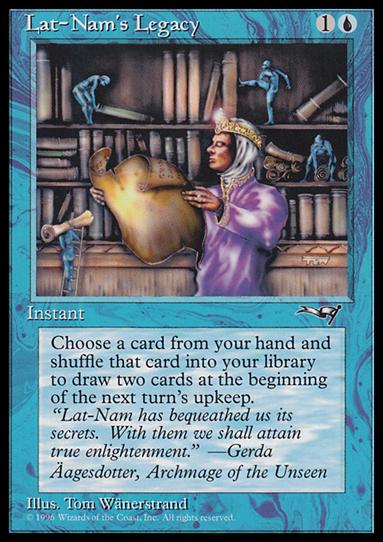 Magic the Gathering: Alliances (Base Set) card 30-B Lat-Nam's Legacy
