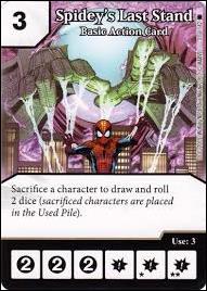 Marvel Dice Masters Amazing Spider-Man card 31 Spidey's Last Stand: Basic Action Card