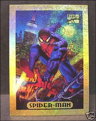 1994 Marvel Masterpieces (Holofoil Subset) card 8-C Spider-Man (Gold Foil)