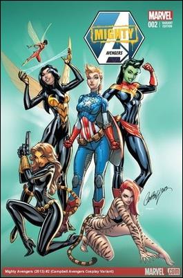 Mighty Avengers (2013) issue 2-E J. Scott Campbell New York Comic Con Cover 