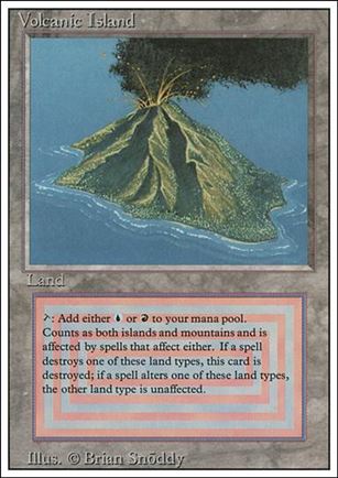 Magic the Gathering: Revised (Base Set) card 291 Volcanic Island